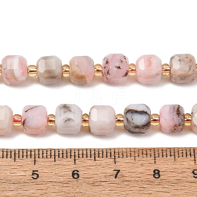 Natural Pink Opal Beads Strands GG-CBAC972-A15-01-1