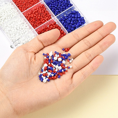 2220Pcs 9 Style Glass Seed Beads SEED-YW0001-28-1