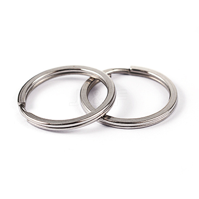 Tarnish Resistant 304 Stainless Steel Split Key Rings STAS-L176-20-1