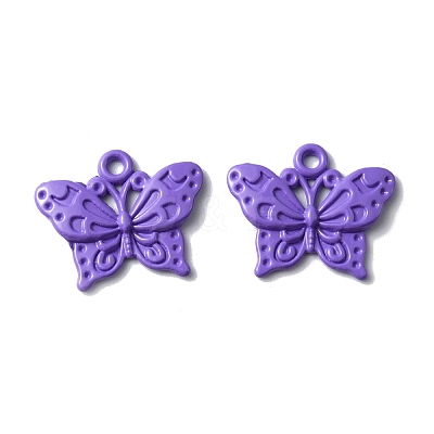 Baking Paint Alloy Pendants FIND-TAC0011-82F-1