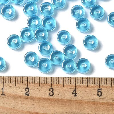 Transparent Colours Luster Glass Seed Beads SEED-E001-T3x6mm-A04-1
