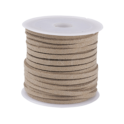 Dark Khaki Color Faux Suede Cord X-LW-R003-23-1