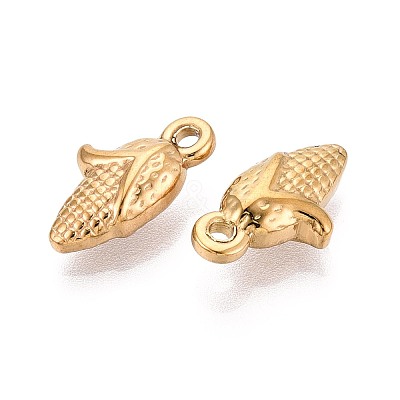 304 304 Stainless Steel Corn Charms STAS-T067-46G-1