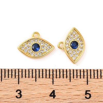 Brass Micro Pave Cubic Zirconia Pendants KK-U017-08E-G-1