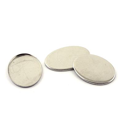 Tarnish Resistant 304 Stainless Steel Plain Edge Bezel Cups STAS-Q194-12-1