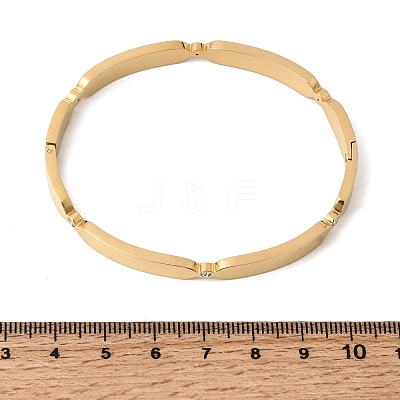 304 Stainless Steel Hinged Bangles for Women BJEW-D408-08G-1