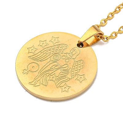 Constellation Pendant Necklaces LS-NJEW-S422-04G-06-1