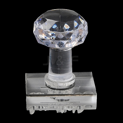 Clear Acrylic Soap Stamps with Handle DIY-XCP0002-91F-1