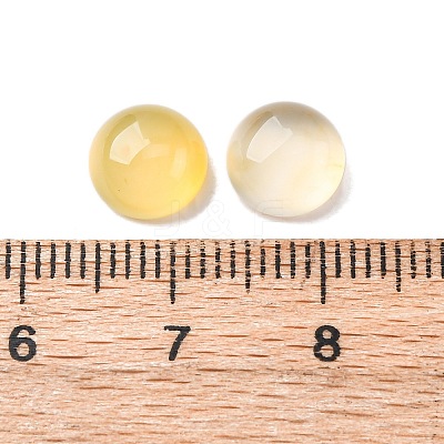 Natural Yellow Agate Cabochons G-K348-07C-04-1