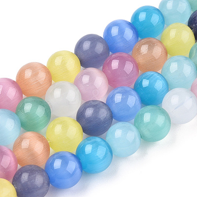 Cat Eye Beads Strands CE-N014-01-1