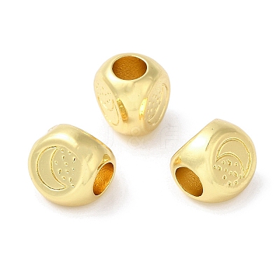 Eco-Friendly Rack Plating Brass European Beads KK-F854-01G-02-1