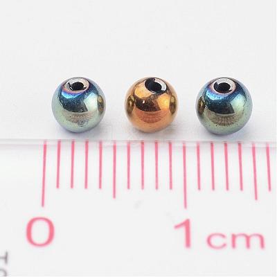 Non-Magnetic Synthetic Hematite Beads X-G-S096-4mm-M-1