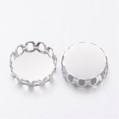 Brass Lace Edge Bezel Cups KK-P053-02P-RS-1