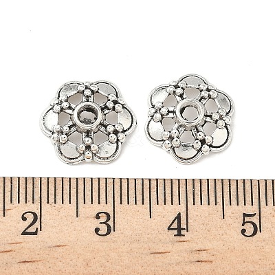 Tibetan Style Alloy Bead Caps FIND-B050-02AS-03-1