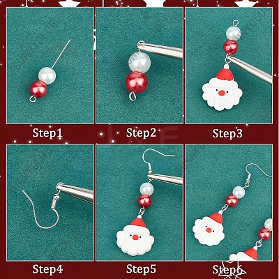 Christmas Day Earring Making Kit DIY-SC0021-93-1