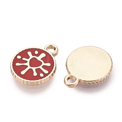 Alloy Enamel Pendants ENAM-Q002-02G-05-1