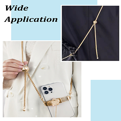 1Pc Adjustable Alloy Wheat Chain Bag Handles FIND-LP0002-72-1