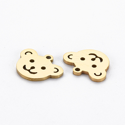 Ion Plating(IP) 201 Stainless Steel Charms STAS-Q240-057G-1