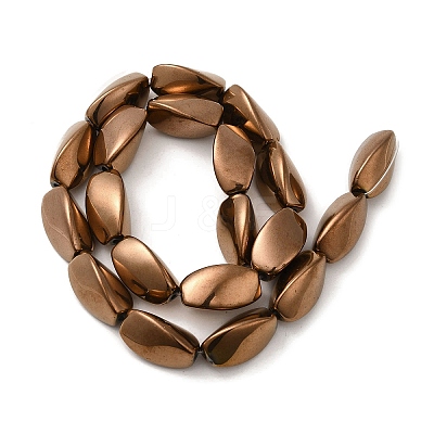 Electroplated Non-magnetic Synthetic Hematite Beads Strands G-P518-01G-1