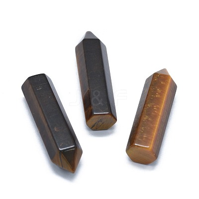 Natural Tiger Eye Pointed Beads X-G-G795-02-18-1