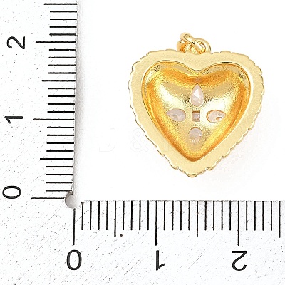 Brass Micro Pave Cubic Zirconia Pendants KK-K418-05G-1