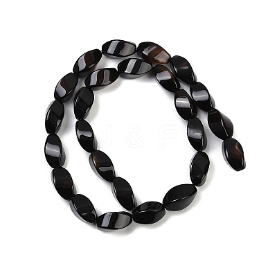 Natural Black Onyx(Dyed & Heated) Beads Strands G-U018-G07-01-1