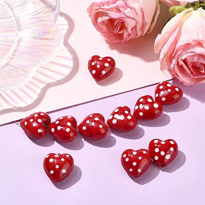 10Pcs Baking Paint Glass Beads GLAA-CJ0002-96-1
