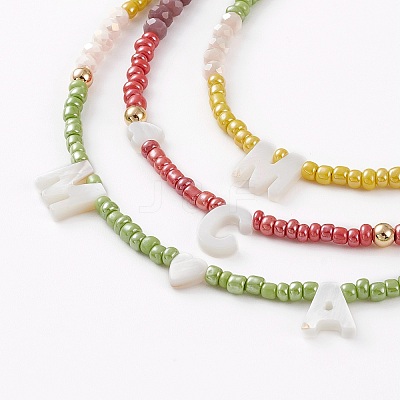 3 Layer Necklaces NJEW-JN03306-1