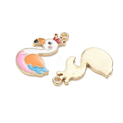 Alloy Enamel Pendants AL-CBAD3B4-02G-1