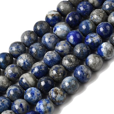 Natural Lapis Lazuli Beads Strands G-A163-07-6mm-1