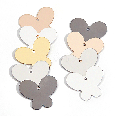 30Pcs 5 Colors Brass Pendants KK-BC0001-74-1