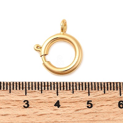 Brass Spring Ring Clasps KK-D407-20G-E-1
