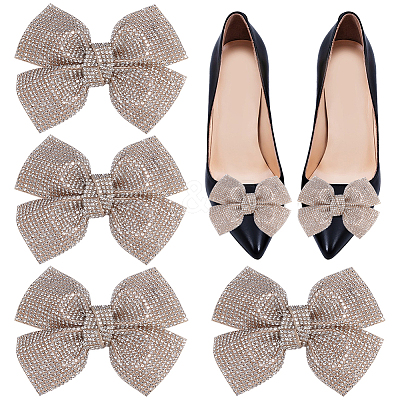 4Pcs Rhinestone Shoe Buckle Clips FIND-FG0003-13B-1