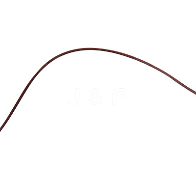 0.8mm Elastic Stretch Polyester Threads Brown Jewelry Bracelet Beading Wire Cords EW-PH0001-0.8mm-01B-1