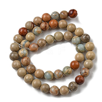 Natural Aqua Terra Jasper Strands G-S150-50-8mm-1