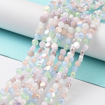 Electroplate Glass Beads EGLA-P056-01-1