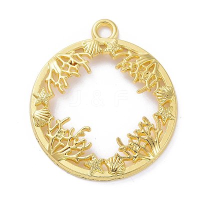 Zinc Alloy Open Back Bezel Pendants PALLOY-E577-20G-1
