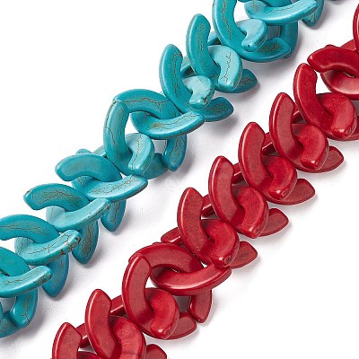 Synthetic Turquoise Beads Strands G-P505-03-1