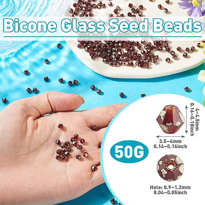 Picasso Baking Paint Glass Seed Beads SEED-TA0001-62K-1