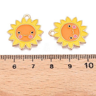 Thanksgiving Day Theme Alloy Enamel Pendants ENAM-T020-35C-1