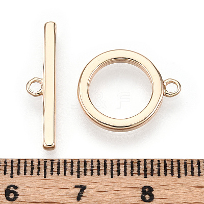 Brass Toggle Clasps X-KK-E057-09G-1