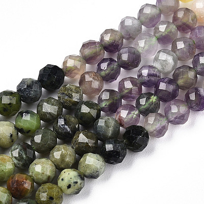 Natural & Synthetic Mixed Gemstone Beads Strands G-D080-A01-01-08-1