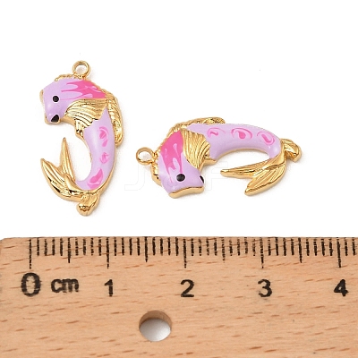 304 Stainless Steel Enamel Pendants STAS-T068-78A-02-1