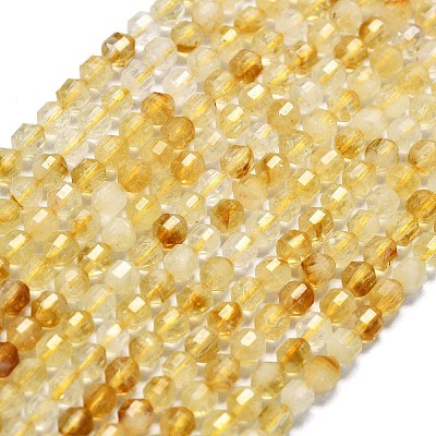 Heated Natural Citrine Beads Strands G-A260-A13-01-1