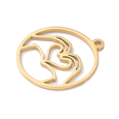 304 Stainless Steel Pendants STAS-Z131-01A-G-1