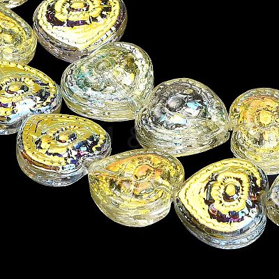 Electroplate Baking Paint Glass Beads Strands EGLA-K061-13A-AB03-1