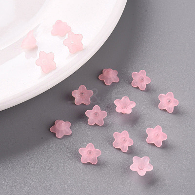 Transparent Acrylic Beads X-PL554-02-1