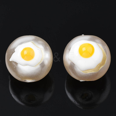 ABS Plastic Imitation Pearl Beads KY-N015-101-1