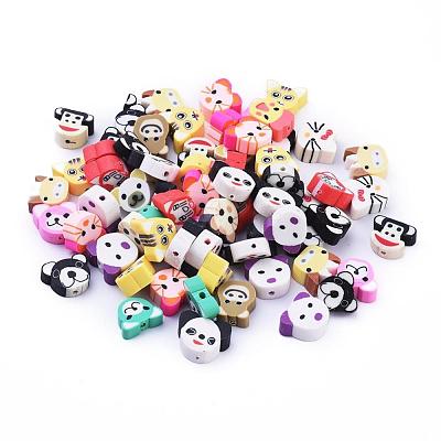 Handmade Polymer Clay Beads X-CLAY-S093-20-1