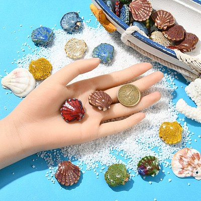 5Pcs Handmade Porcelain Beads PORC-YW0001-25A-1